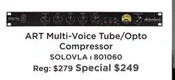 Long & McQuade ART MULTI-VOICE TUBE/OPTO COMPRESSOR offer