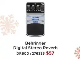 Long & McQuade BEHRINGER DIGITAL STEREO REVERB offer