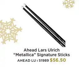 Long & McQuade AHEAD LARS ULRICH METALLICA SIGNATURE STICKS offer