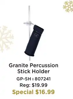 Long & McQuade GRANITE PERCUSSION STICK HOLDER offer