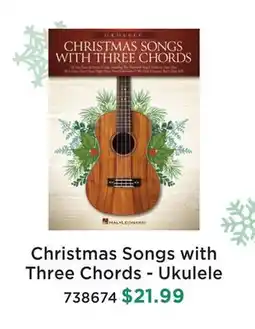 Long & McQuade CHRISTMAS SONGS WITH THREE CHORDS-UKULELE offer