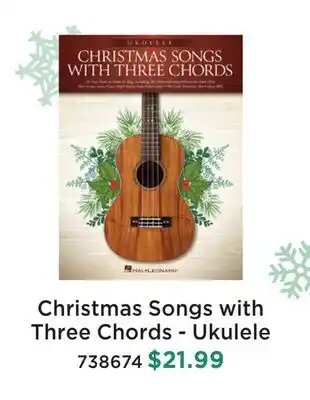 Long & McQuade CHRISTMAS SONGS WITH THREE CHORDS-UKULELE offer
