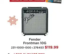 Long & McQuade FENDER FRONTMAN 10G offer
