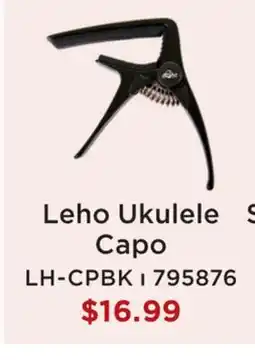 Long & McQuade LEHO UKULELE CAPO offer