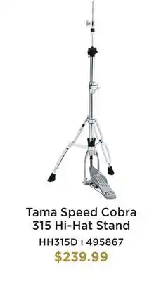Long & McQuade TAMA SPEED COBRA 315 HI-HAT STAND offer