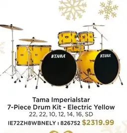 Long & McQuade TAMA IMPERIALSTAR 7-PIECE DRUM KIT - ELECTRIC YELLOW offer