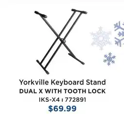 Long & McQuade YORKVILLE KEYBOARD STAND offer
