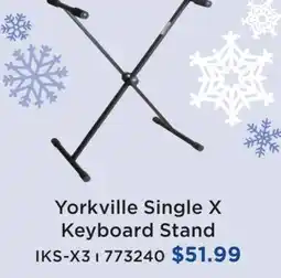 Long & McQuade YORKVILLE SINGLE X KEYBOARD STAND offer