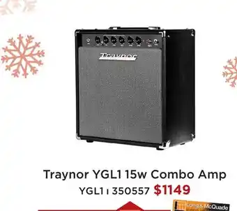 Long & McQuade TRAYNOR YGL1 15W COMBO AMP offer