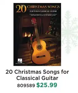 Long & McQuade 20 CHRISTMAS SONGS FOR CLASSICAL GUITAR offer