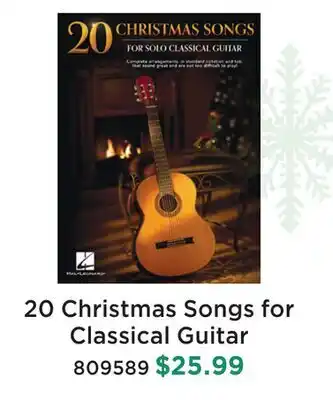 Long & McQuade 20 CHRISTMAS SONGS FOR CLASSICAL GUITAR offer