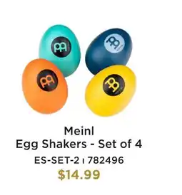 Long & McQuade MEINL EGG SHAKERS offer