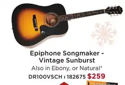Long & McQuade EPIPHONE SONGMAKER - VINTAGE SUNBURST offer