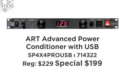 Long & McQuade ART ADVANCED POWER CONDITIONER WITH USB offer
