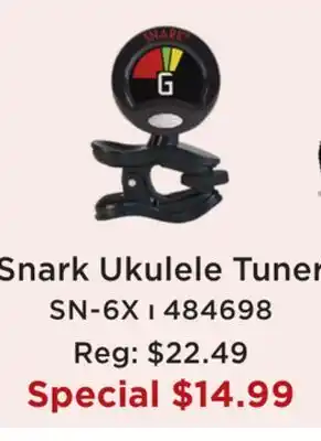 Long & McQuade SNARK UKULELE TUNER offer