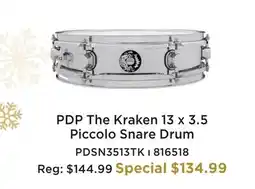 Long & McQuade PDP THE KRAKEN 13 X 3.5 PICCOLO SNARE DRUM offer