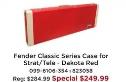 Long & McQuade FENDER CLASSIC SERIES CASE FOR STRAT/TELE - DAKOTA RED offer