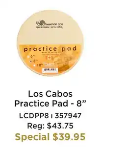 Long & McQuade LOS CABOS PRACTICE PAD - 8 offer