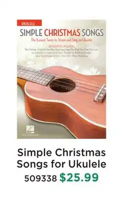 Long & McQuade SIMPLE CHRISTMAS SONGS FOR UKULELE offer
