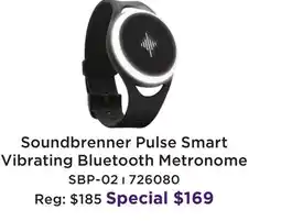 Long & McQuade SOUNDBRENNER PULSE SMART VIBRATING BLUETOOTH METRONOME offer