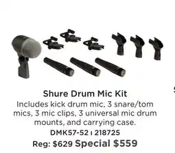 Long & McQuade SHURE DRUM MIC KIT offer