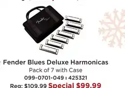 Long & McQuade FENDER BLUES DELUXE HARMONICAS offer
