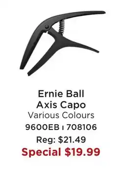 Long & McQuade ERNIE BALL AXIS CAPO offer