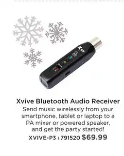 Long & McQuade XVIVE BLUETOOTH AUDIO RECEIVER offer