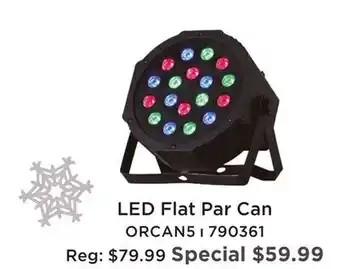 Long & McQuade LED Flat Par Can offer