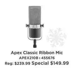 Long & McQuade APEX CLASSIC RIBBON MIC offer