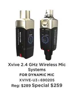 Long & McQuade XVIVE 2.4 GHZ WIRELESS MIC SYSTEMS offer