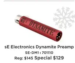 Long & McQuade SE ELECTRONICS DYNAMITE PREAMP offer