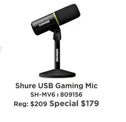 Long & McQuade SHURE USB GAMING MIC offer