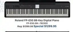 Long & McQuade ROLAND FP-E50 88-KEY DIGITAL PIANO offer