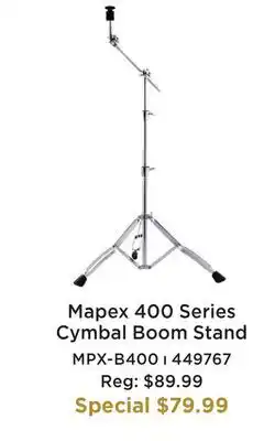 Long & McQuade MAPEX 400 SERIES CYMBAL BOOM STAND offer