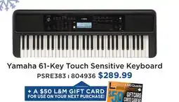 Long & McQuade YAMAHA 61-KEY TOUCH SENSITIVE KEYBOARD offer
