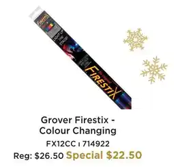 Long & McQuade GROVER FIRESTIX - COLOUR CHANGING offer