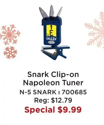 Long & McQuade SNARK CLIP-ON NAPOLEON TUNER offer