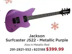 Long & McQuade JACKSON SURFCASTER JS22-METALLIC PURPLE offer
