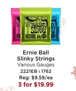 Long & McQuade ERNIE BALL SLINKY STRINGS offer