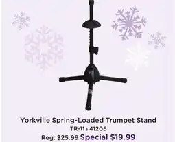 Long & McQuade YORKVILLE SPRING-LOADED TRUMPET STAND offer
