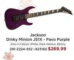 Long & McQuade JACKSON DINKY MINION JS1X-PAVO PURPLE offer