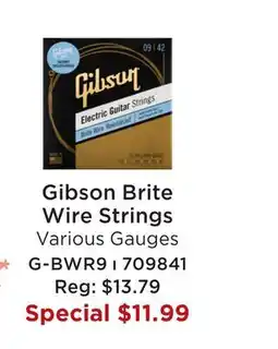 Long & McQuade GIBSON BRITE WIRE STRINGS offer