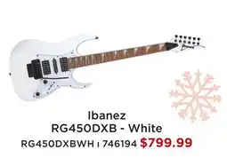 Long & McQuade IBANEZ RG450DXB - WHITE offer