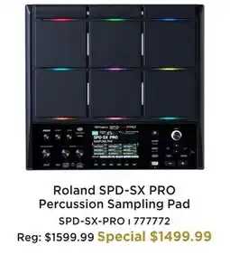 Long & McQuade ROLAND SPD-SX PRO PERCUSSION SAMPLING PAD offer