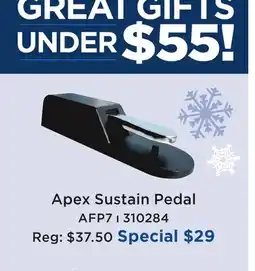 Long & McQuade APEX SUSTAIN PEDAL offer
