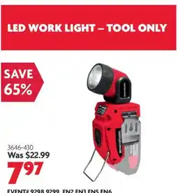 Home Hardware LED WORK LIGHT – TOOL ONLY offer