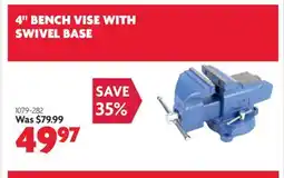 Home Hardware 4 BENCH VISE WITH SWIVEL BASE offer
