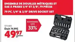 Home Hardware PC 1/4 & 3/8 DRIVE SOCKET SET offer
