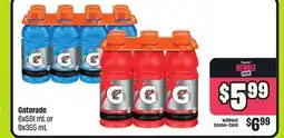FreshCo Gatorade 6x591 mL or 8x355 mL offer